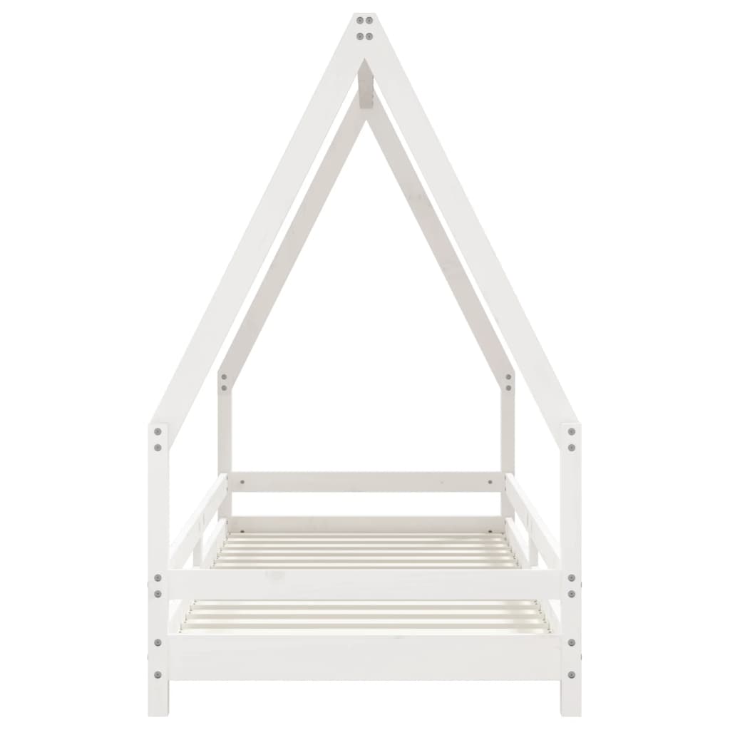 vidaXL Kids Bed Frame White 80x200 cm Solid Wood Pine