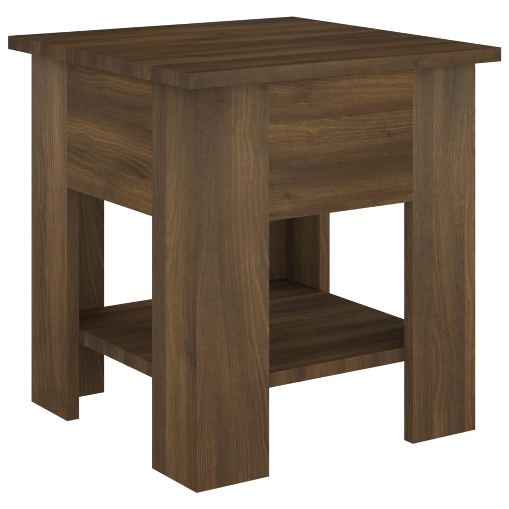 vidaXL Coffee Table Brown Oak 40x40x42 cm Engineered wood