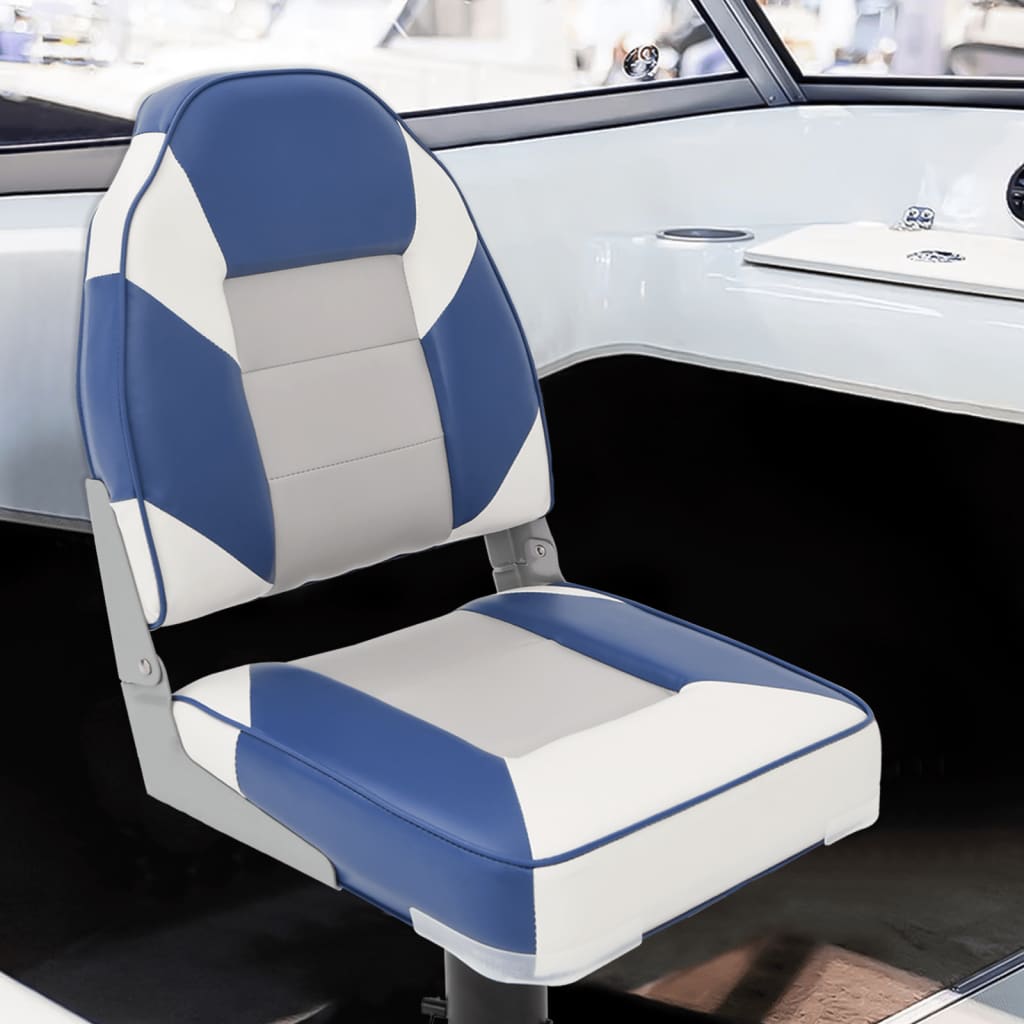vidaXL Boat Seat with High Back Foldable 39x43x58 cm