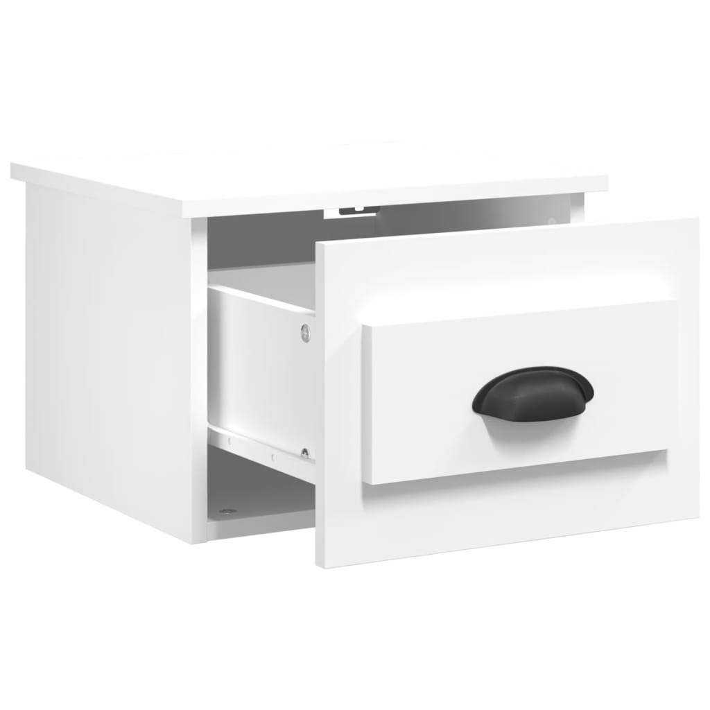 vidaXL Wall-mounted Bedside Cabinets 2 pcs White 41.5x36x28cm