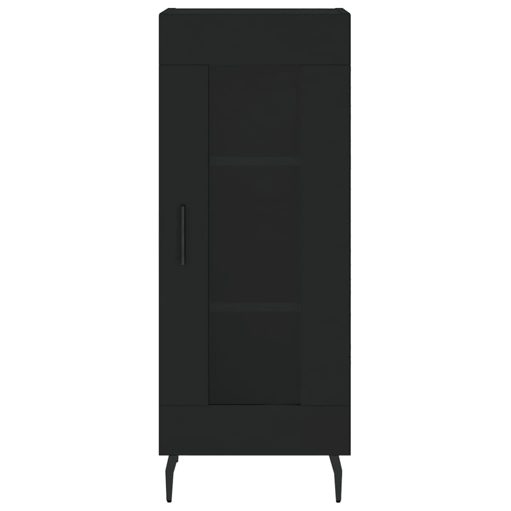 vidaXL Highboard Black 34.5x34x180 cm Engineered Wood