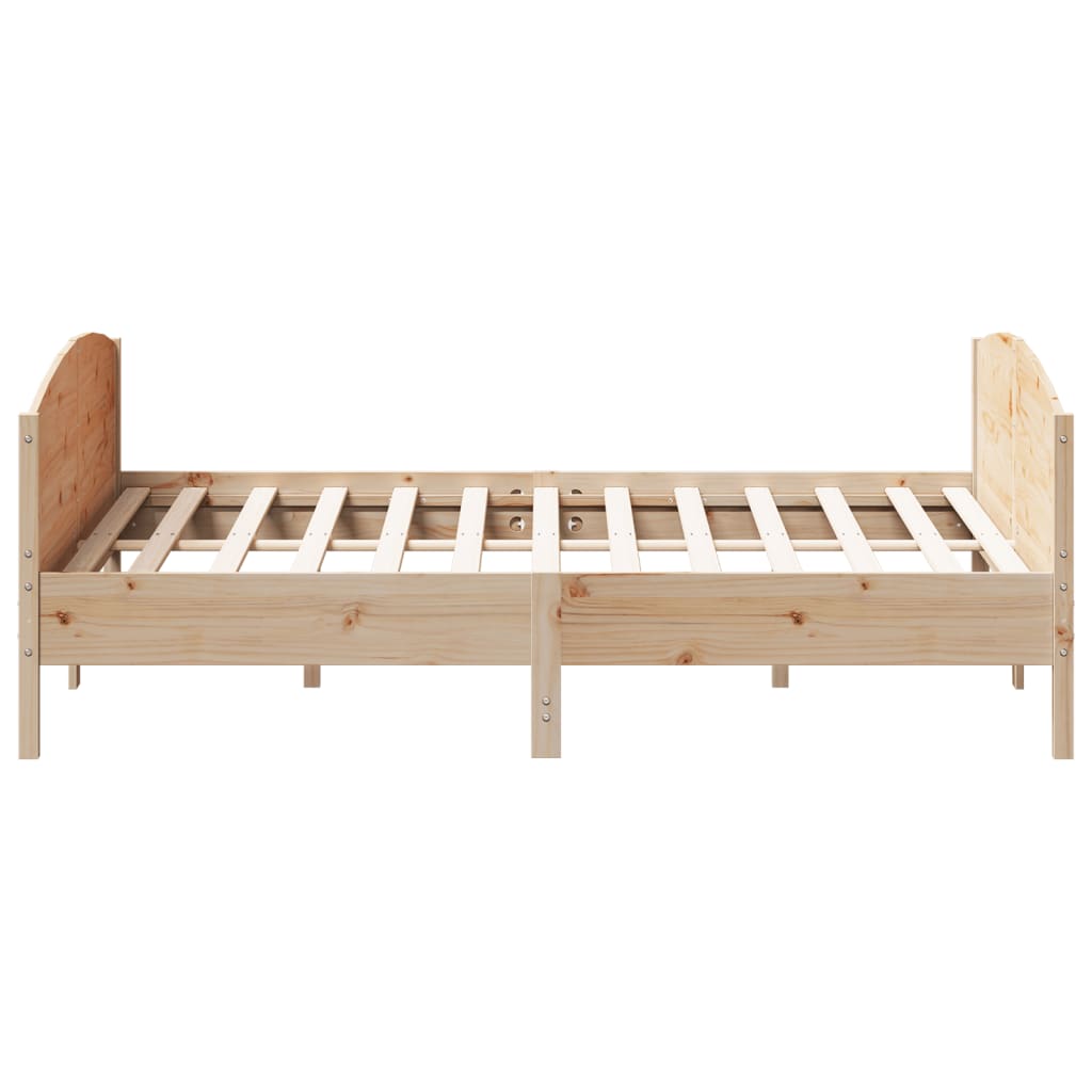 vidaXL Bed Frame without Mattress 200x200 cm Solid Wood Pine