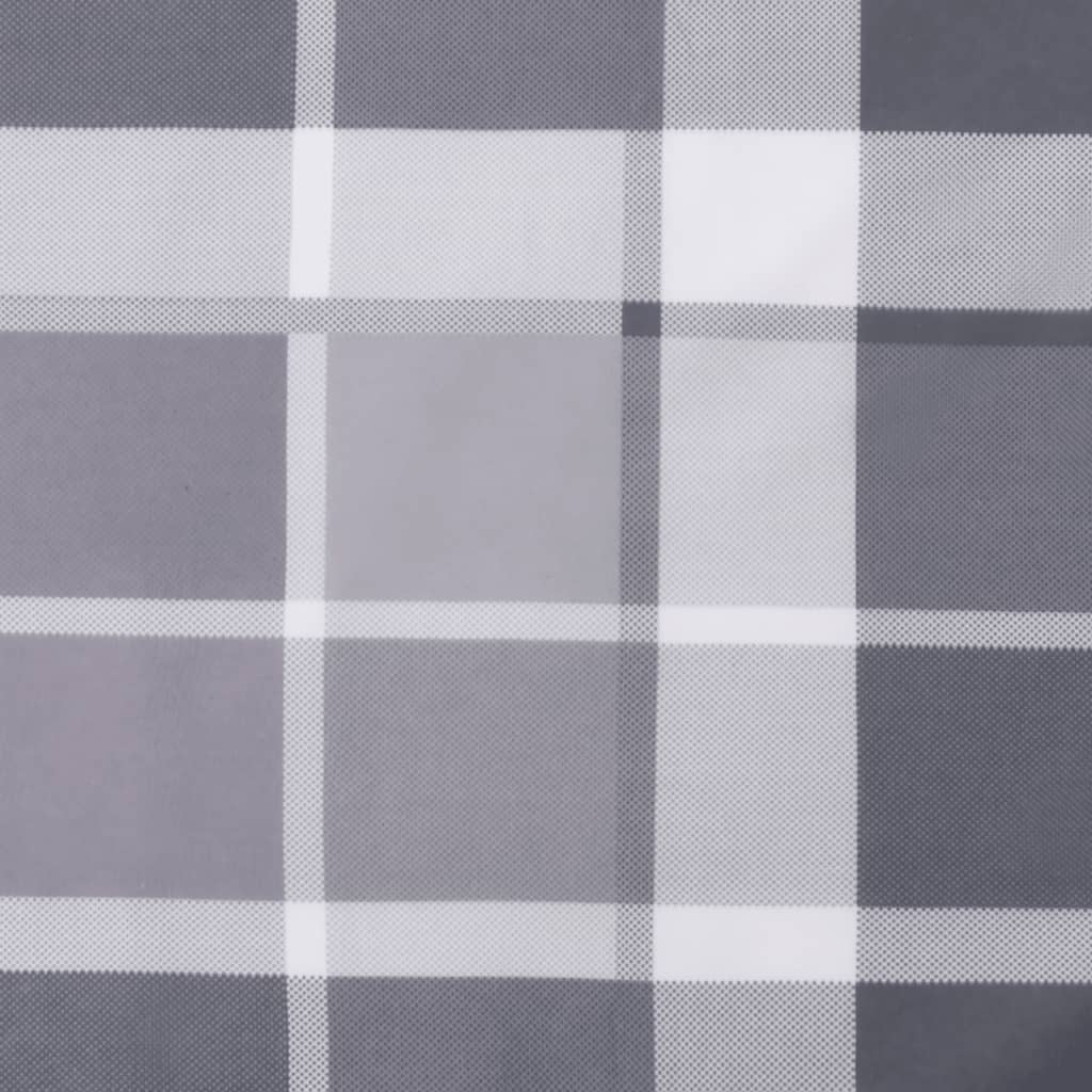 vidaXL Pallet Cushions 5 pcs Grey Check Pattern Fabric