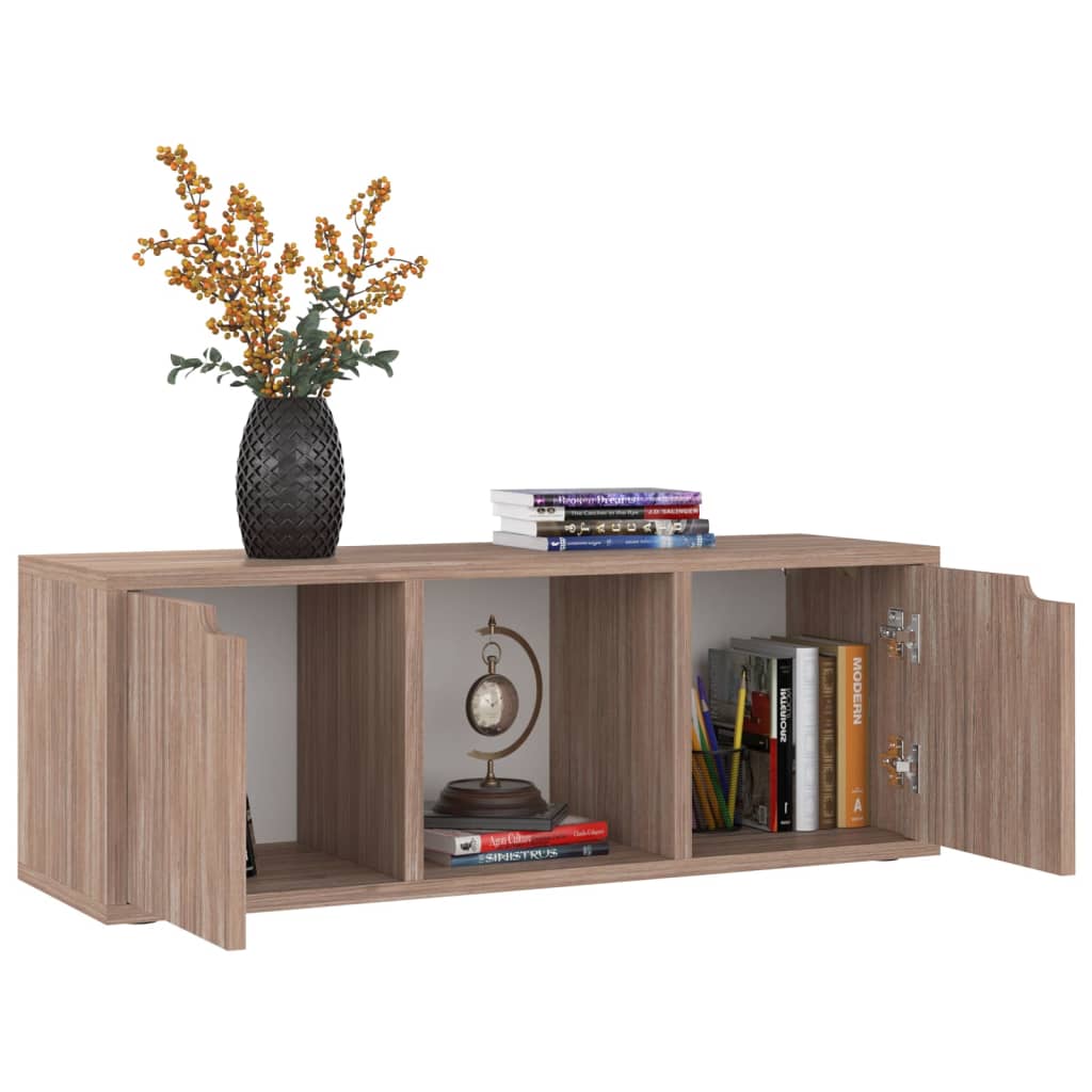 vidaXL TV Cabinet Grey Sonoma 88.5x27.5x30.5 cm Engineered Wood