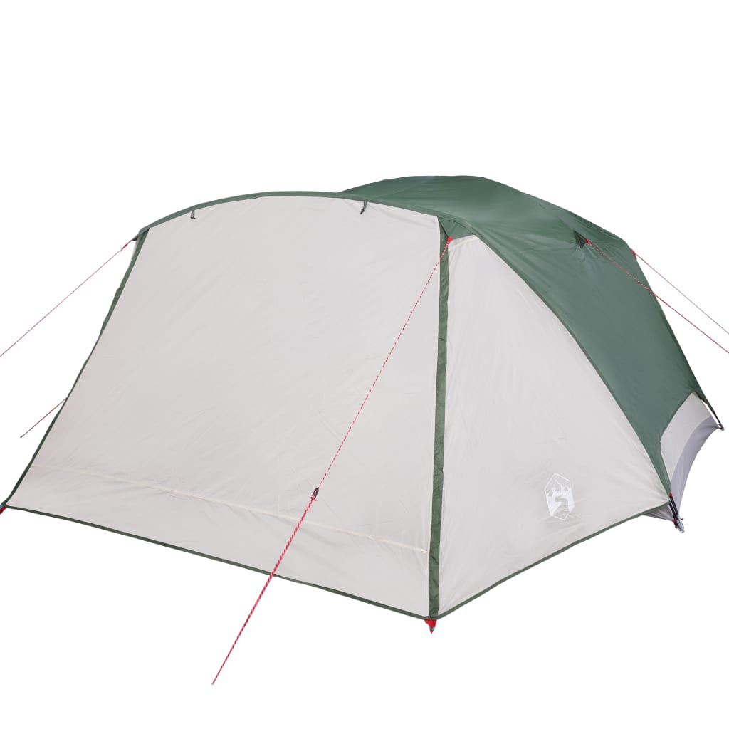 vidaXL Family Tent with Porch 6-Person Green Waterproof