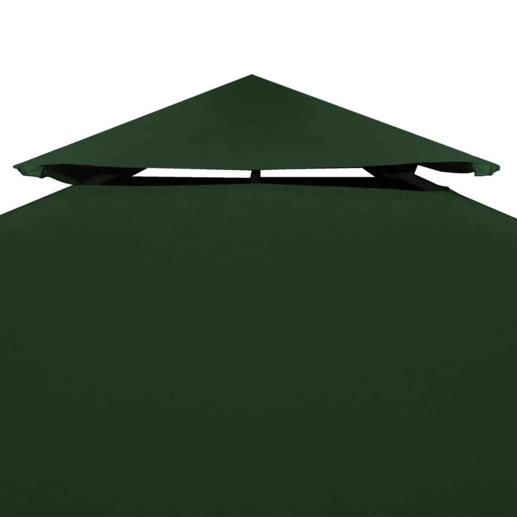 vidaXL Gazebo Cover Canopy Replacement 310 g / m² Green 3 x 3 m