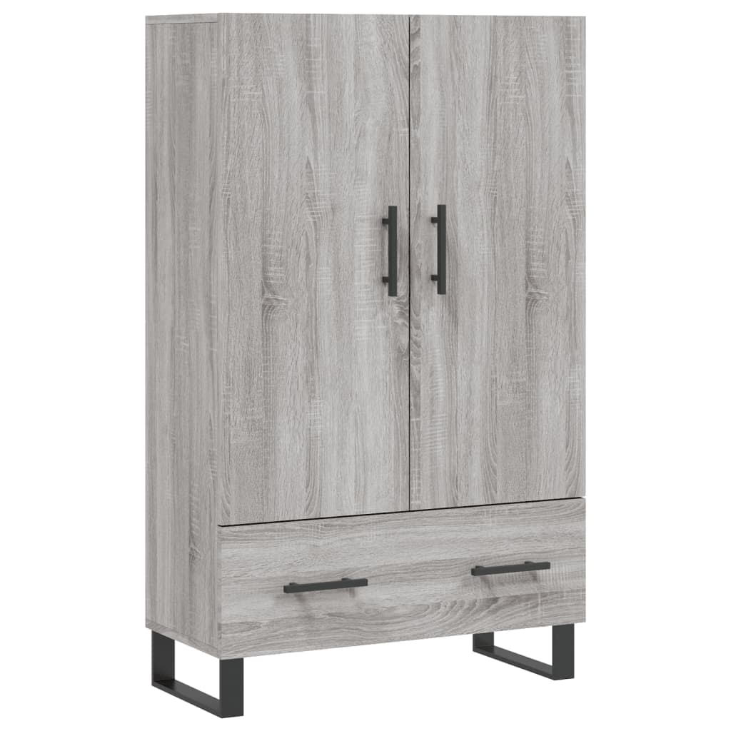 vidaXL Highboard Grey Sonoma 69.5x31x115 cm Engineered Wood