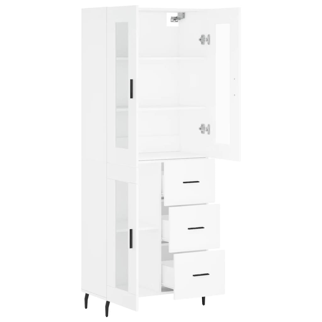 vidaXL Highboard White 69.5x34x180 cm Engineered Wood