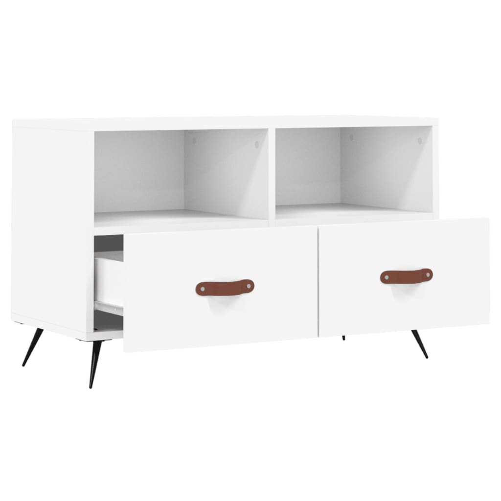 vidaXL TV Cabinet White 80x36x50 cm Engineered Wood