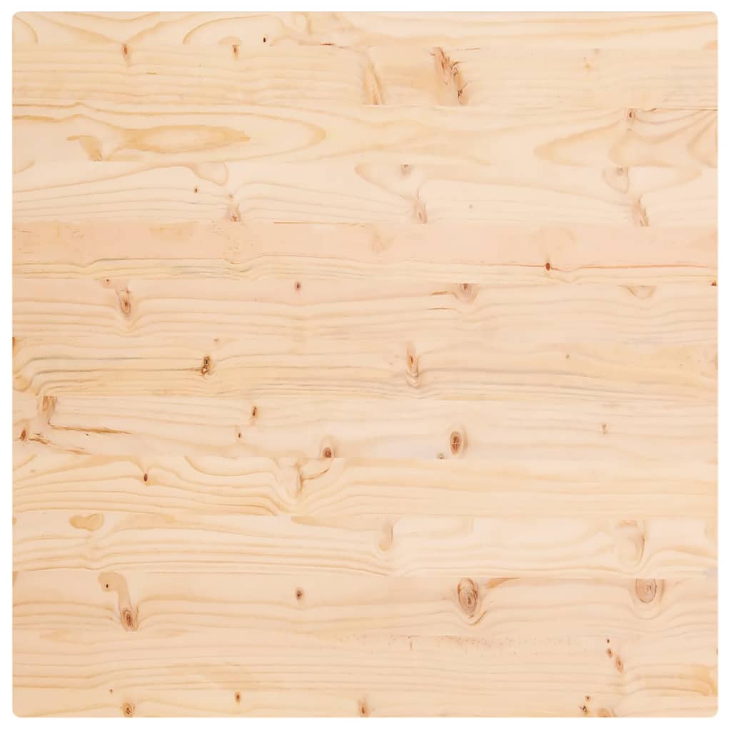 vidaXL Table Top 90x90x2.5 cm Solid Wood Pine Square