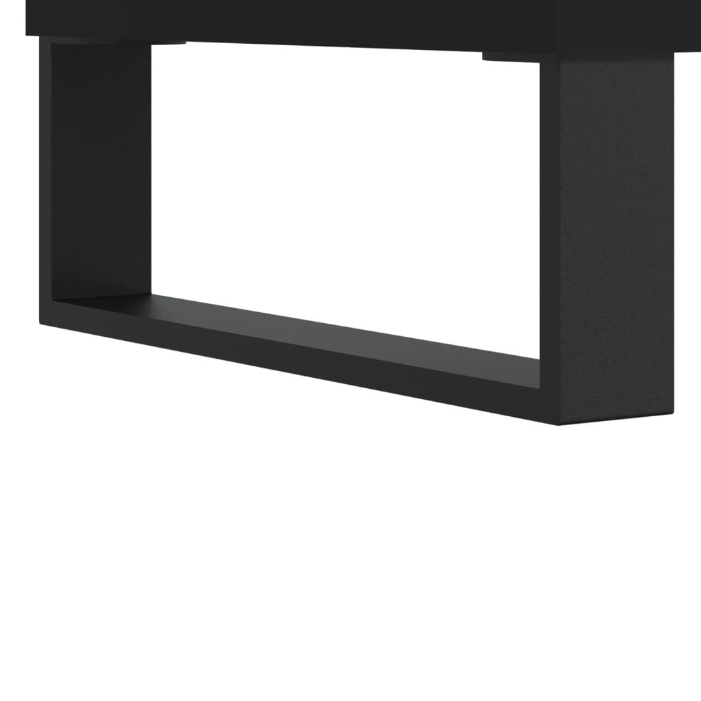 vidaxL Shelf Cabinet Black 69.5x32.5x90 cm Engineered Wood