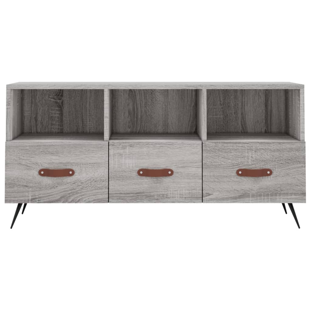 vidaXL TV Cabinet Grey Sonoma 102x36x50 cm Engineered Wood