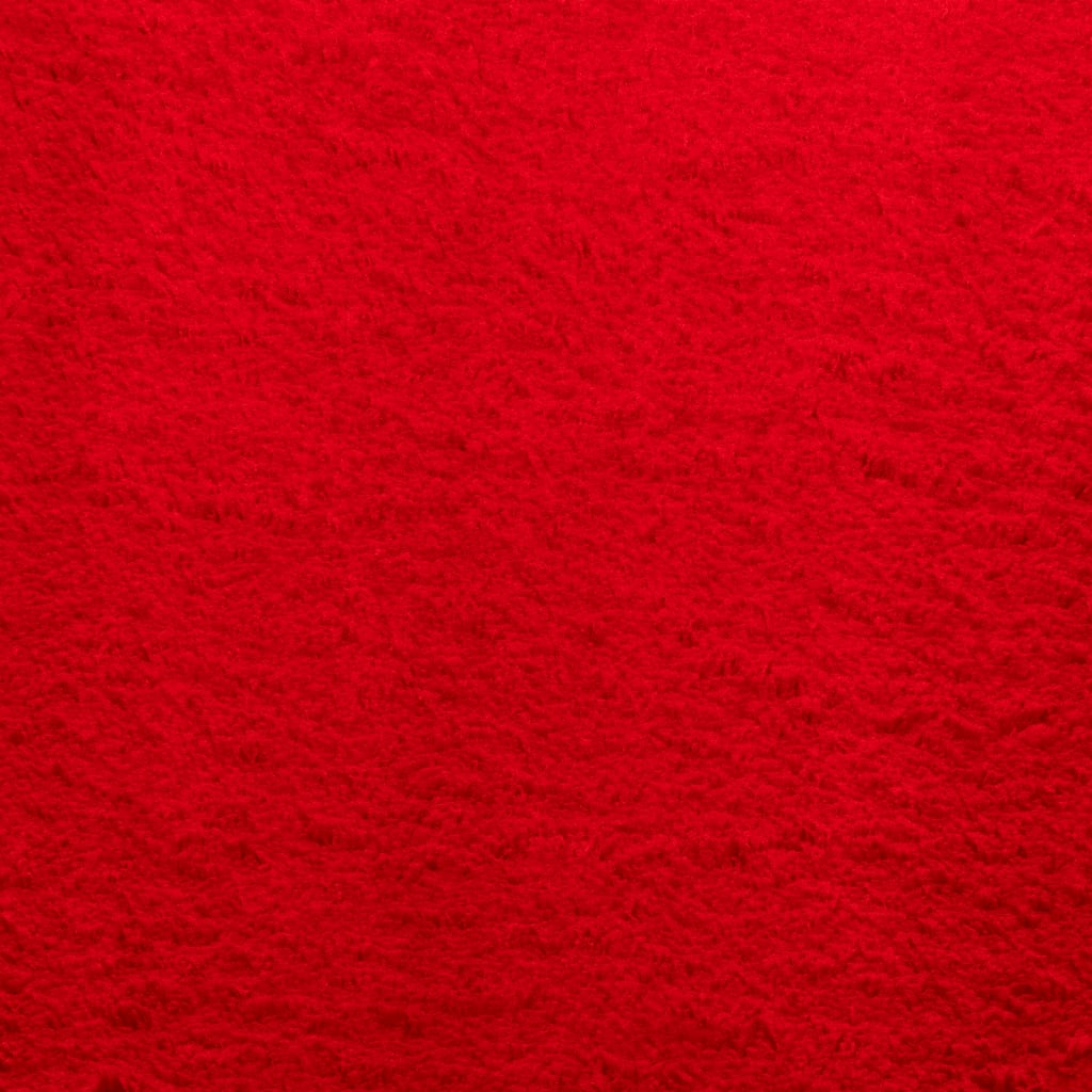 vidaXL Rug HUARTE Short Pile Soft and Washable Red 80x200 cm