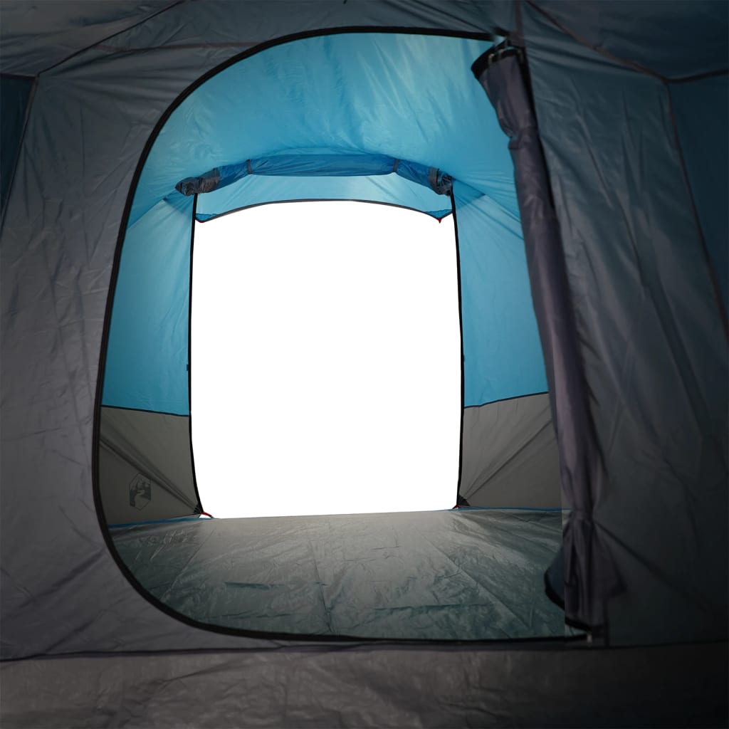 vidaXL Camping Tent Tunnel 4-Person Blue Waterproof