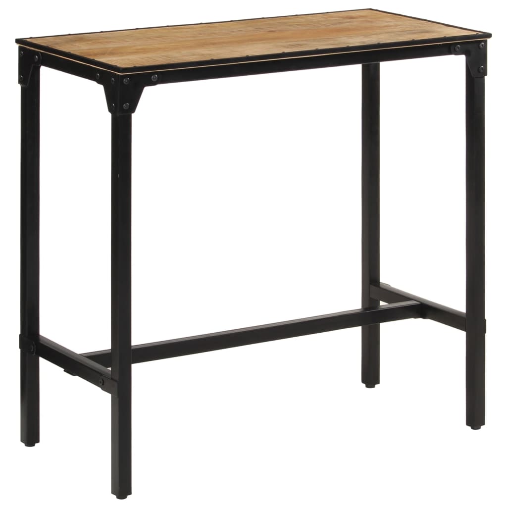 vidaXL Bar Table 110x55x107 cm Solid Rough Wood Mango