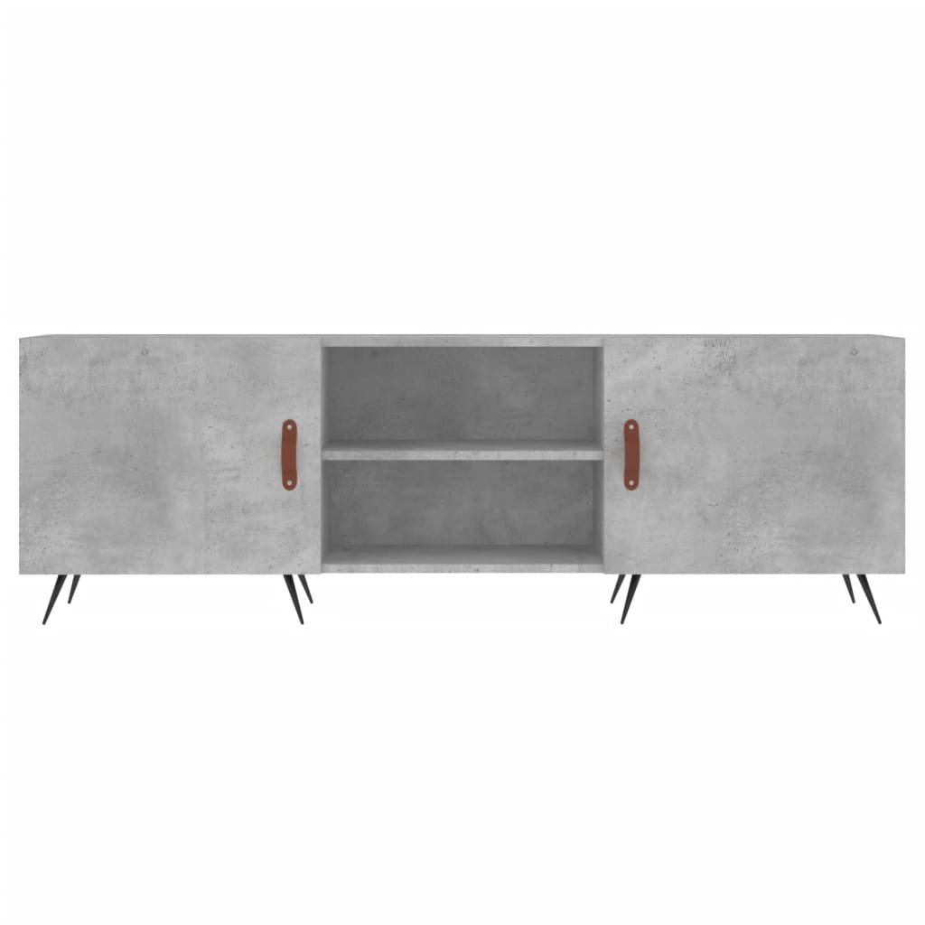 vidaXL TV Cabinet Concrete Grey 150x30x50 cm Engineered Wood