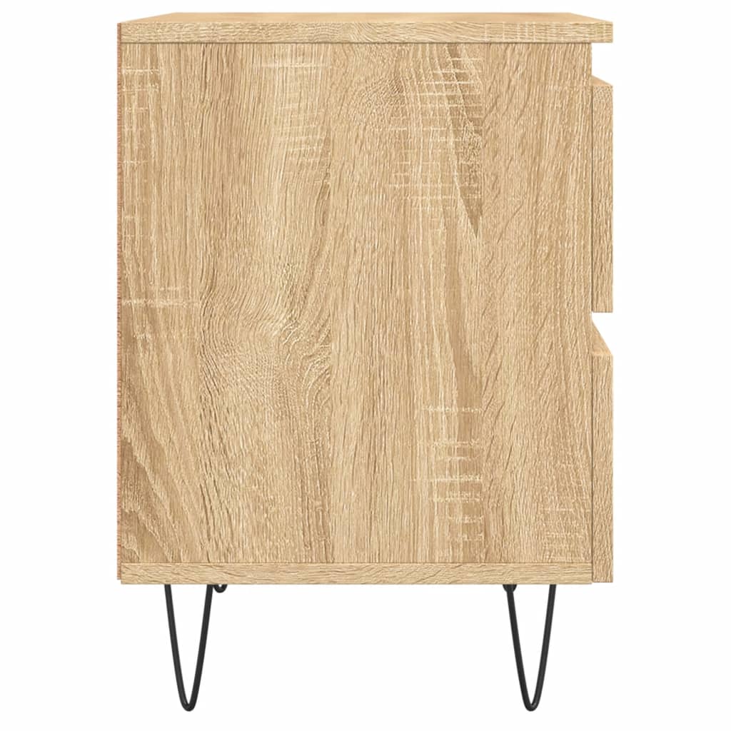 vidaXL Bedside Cabinets 2 pcs Sonoma Oak 40x35x50 cm Engineered Wood