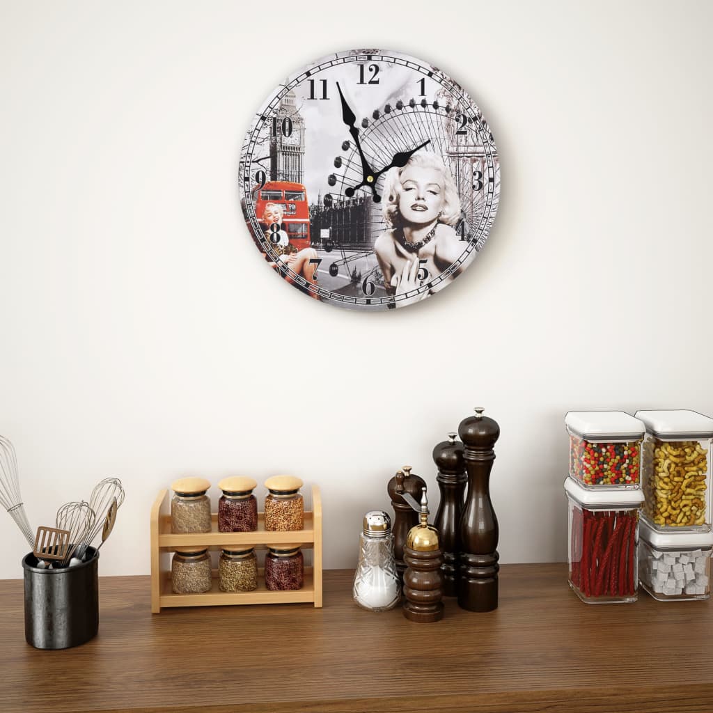 vidaXL Vintage Wall Clock 30 cm