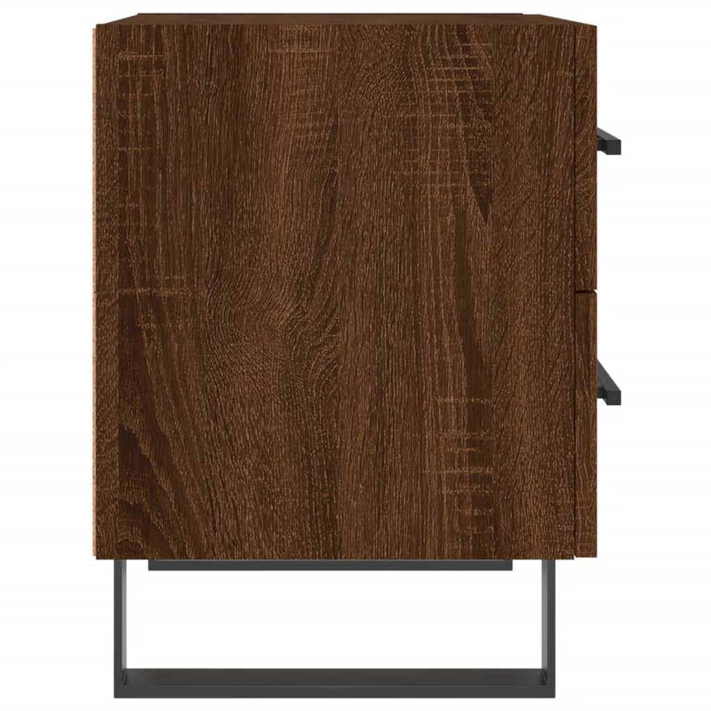 vidaXL Bedside Cabinets 2 pcs Brown Oak 40x35x47.5 cm Engineered Wood