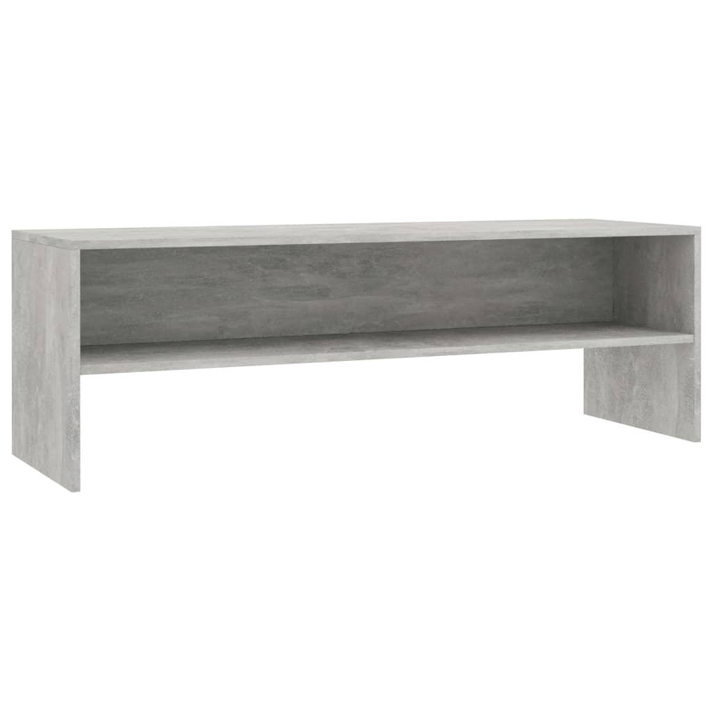 vidaXL TV Cabinet Concrete Grey 120x40x40 cm Engineered Wood