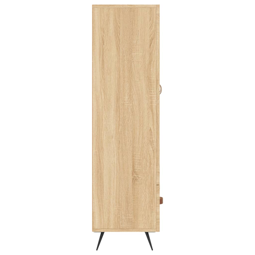 vidaXL Highboard Sonoma Oak 69.5x31x115 cm Engineered Wood