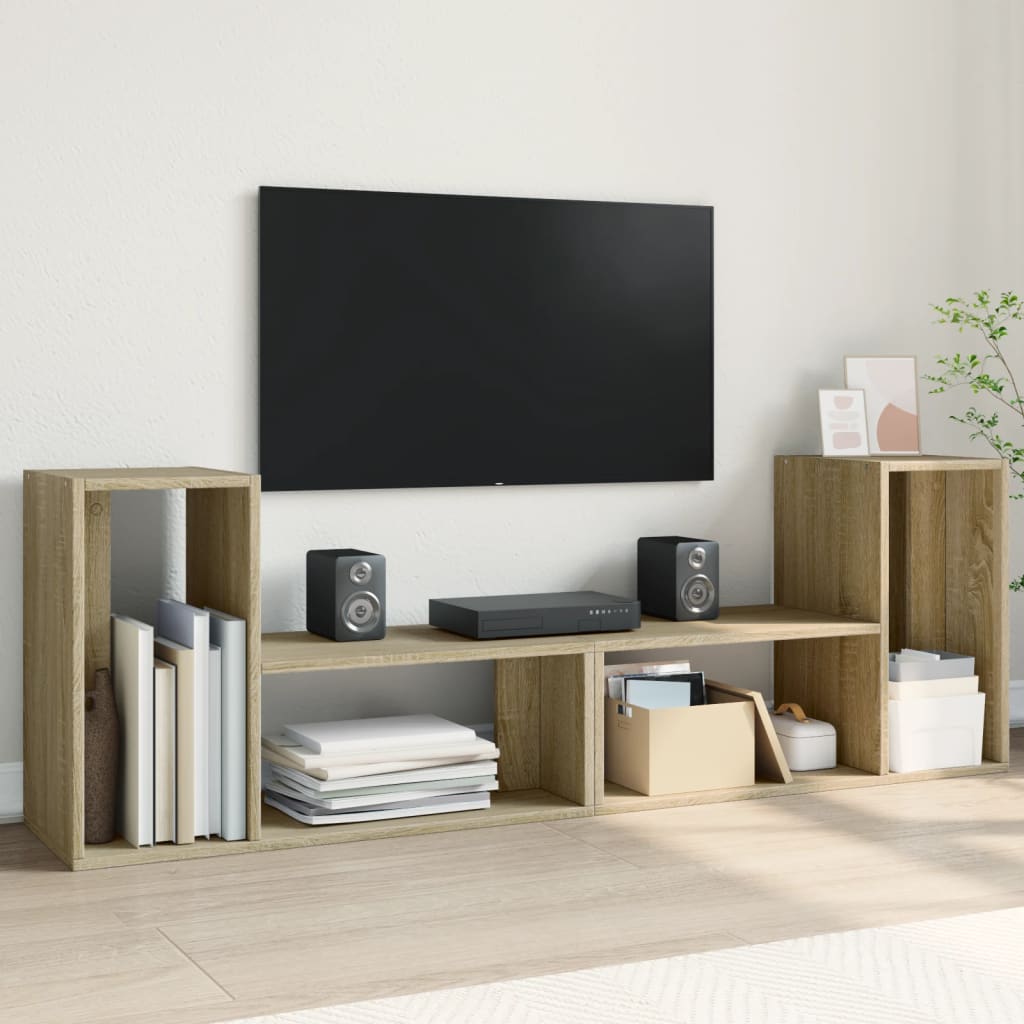 vidaXL TV Cabinets 2 pcs Sonoma Oak 75x30x50 cm Engineered Wood