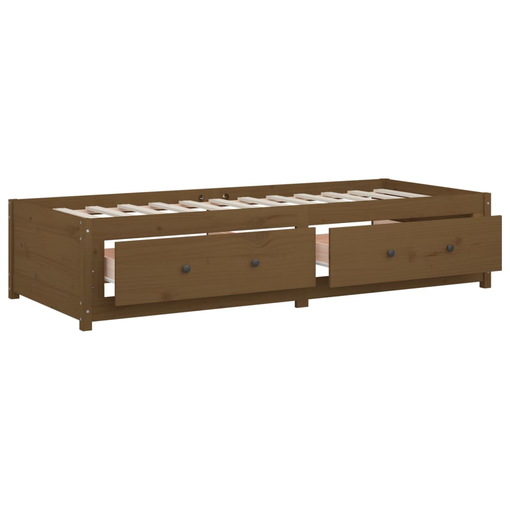 vidaXL Day Bed without Mattress Honey Brown 80x200 cm Solid Wood Pine