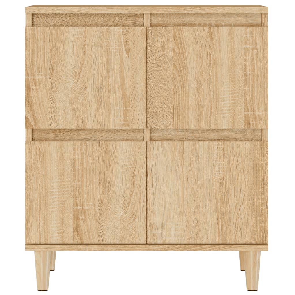 vidaXL Sideboards 2 pcs Sonoma Oak 60x35x70 cm Engineered Wood