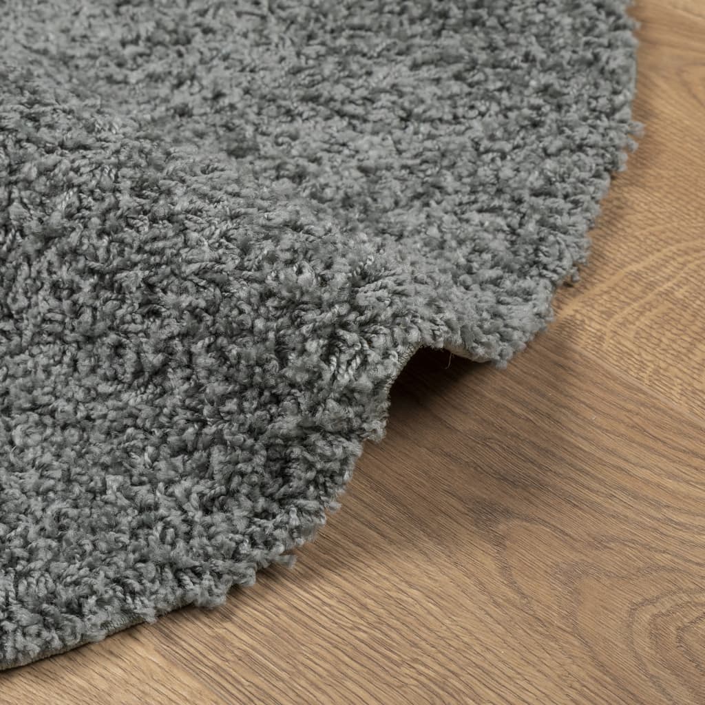 vidaXL Shaggy Rug PAMPLONA High Pile Modern Green Ø 200 cm