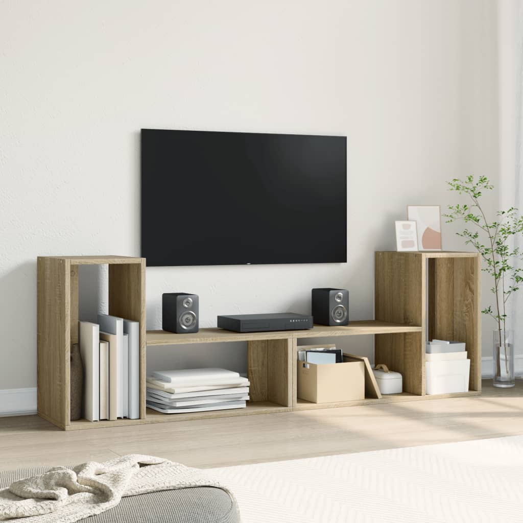 vidaXL TV Cabinets 2 pcs Sonoma Oak 75x30x50 cm Engineered Wood