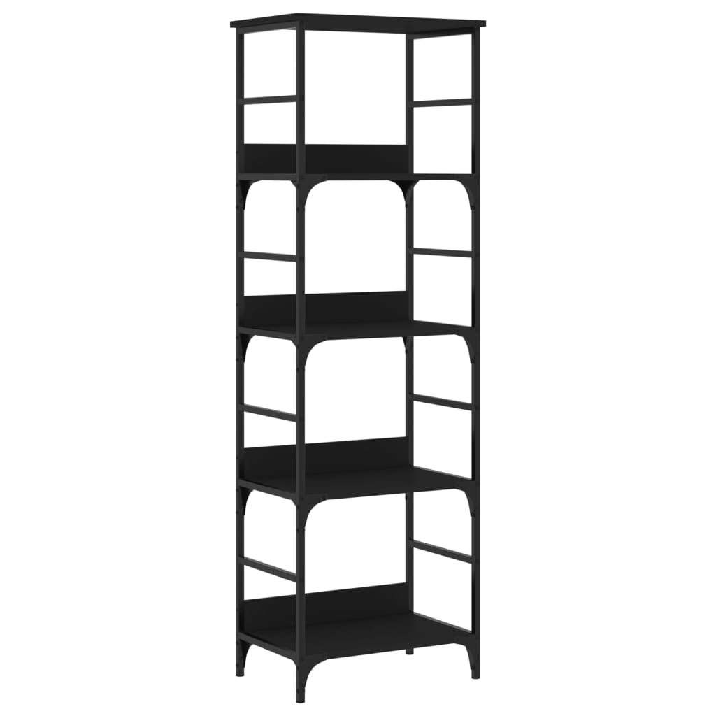 vidaXL Bookshelf Black 50x33x153 cm Engineered Wood