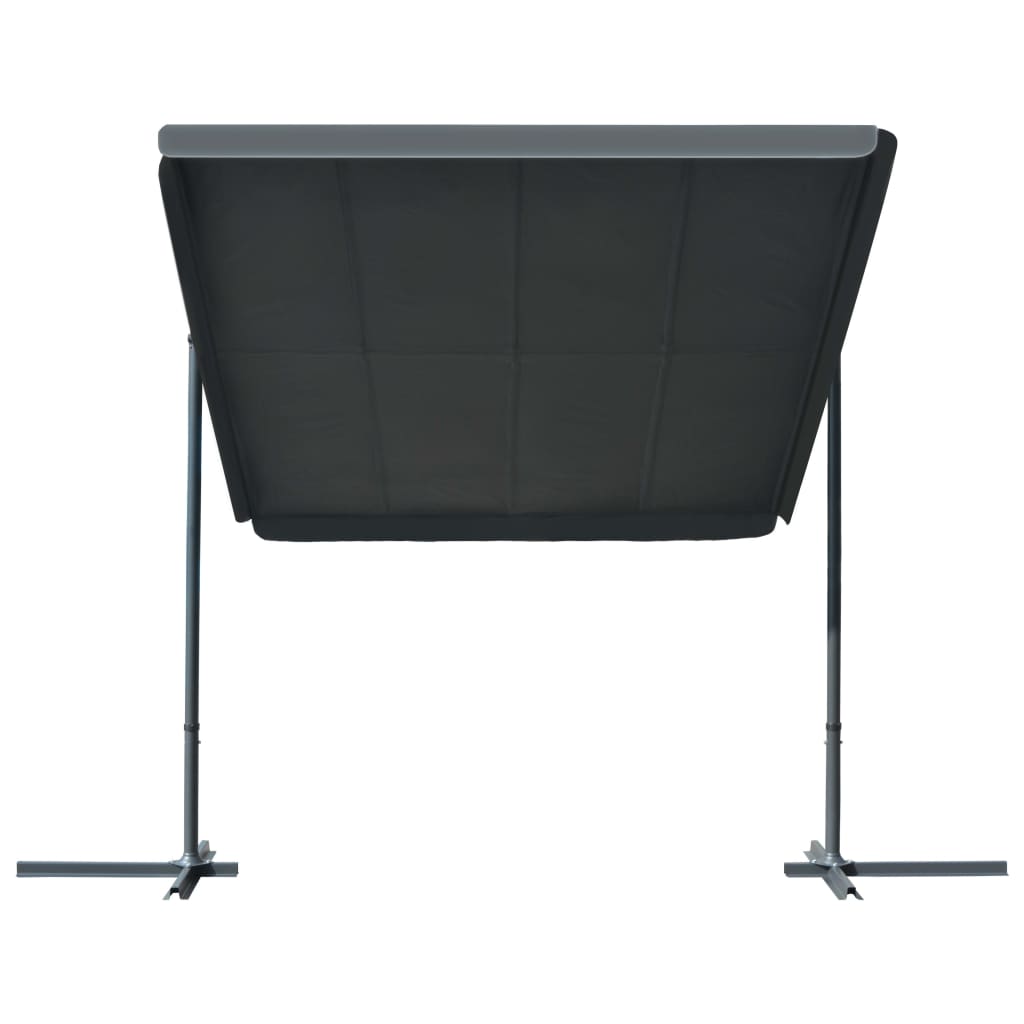 vidaXL Gazebo with Tiltable Retractable Roof 350x253x196 cm Anthracite