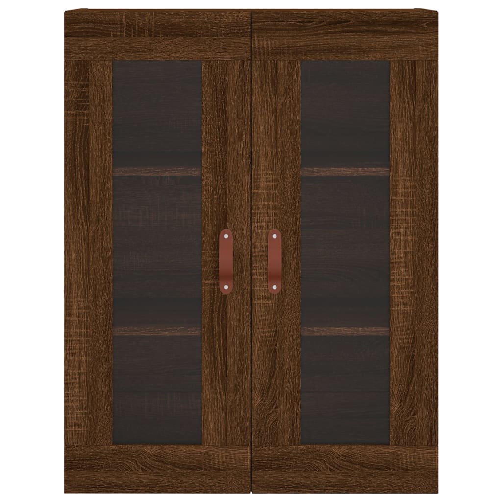 vidaXL Wall Mounted Cabinet Brown Oak 69.5x34x90 cm