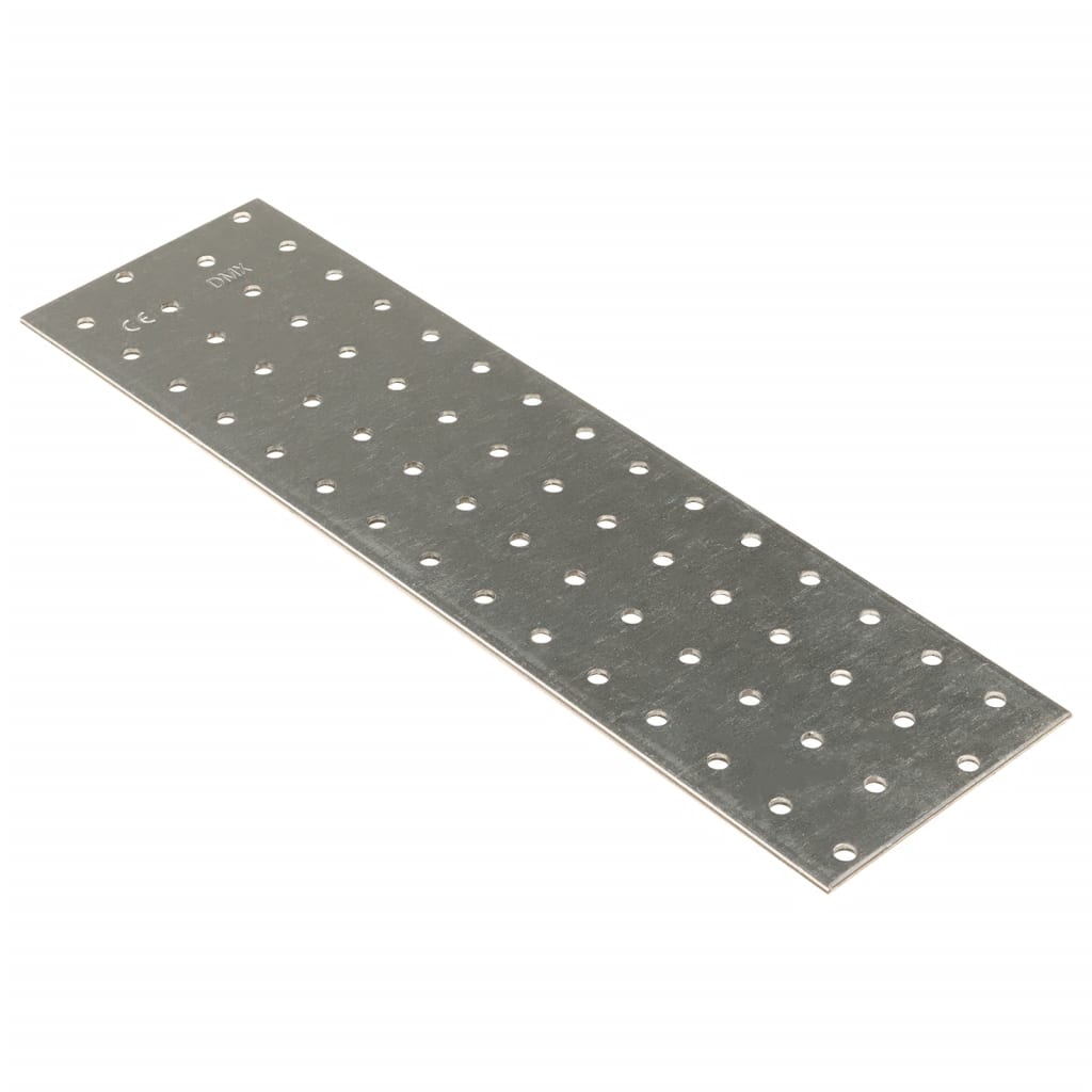 vidaXL Perforated Plates 40 pcs 2 mm 300x80 mm Galvanised Steel