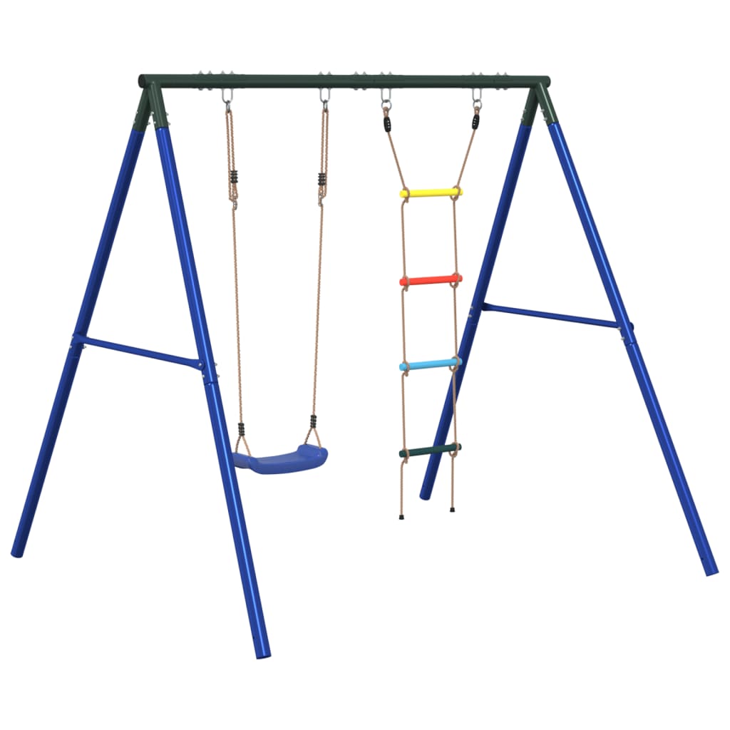 vidaXL Outdoor Swing Set with Swing and Ladder