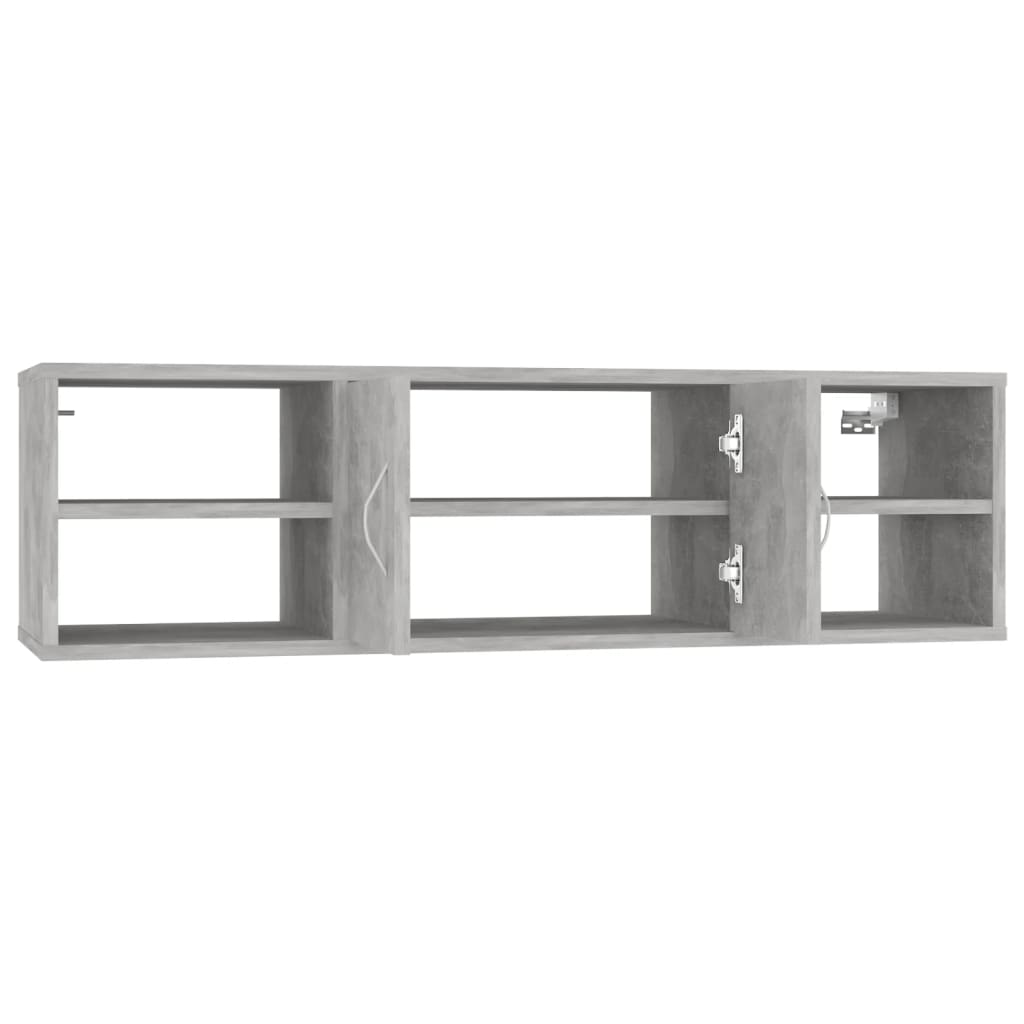 vidaXL Wall Shelf Concrete Grey 102x30x29 cm Engineered Wood