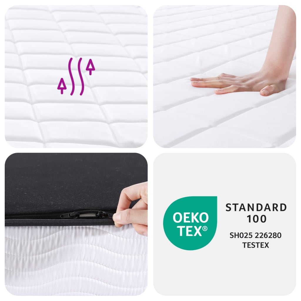 vidaXL Foam Mattress Medium Soft 160x200 cm