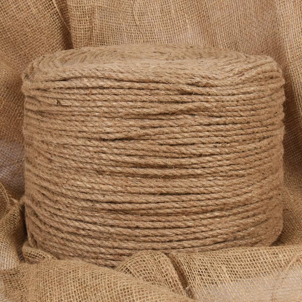 vidaXL Jute Rope 100 m Long 4 mm Thick