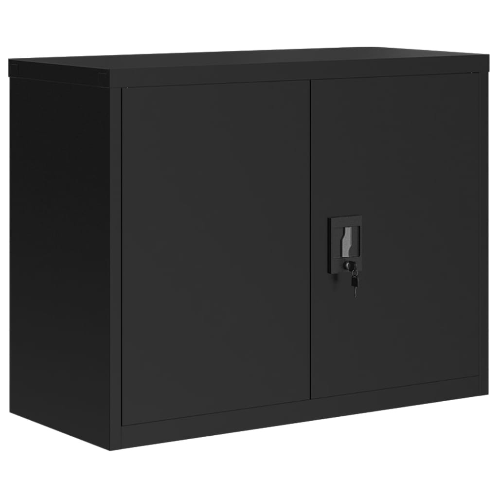 vidaXL File Cabinet Black 90x40x110 cm Steel