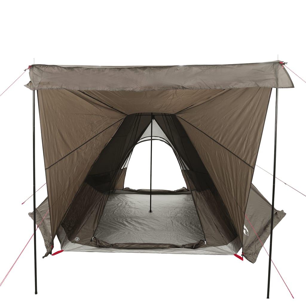 vidaXL Family Tent Tipi 6-Person Brown Waterproof