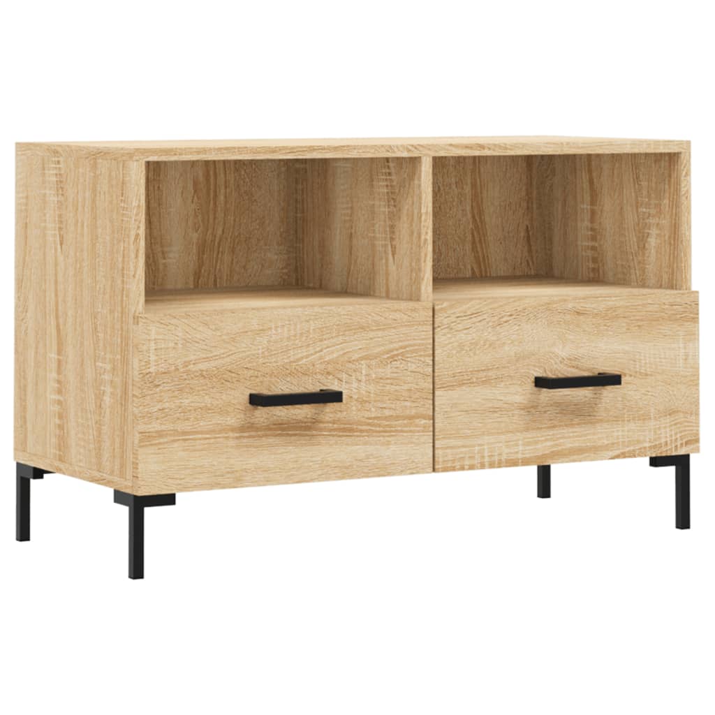 vidaXL TV Cabinet Sonoma Oak 80x36x50 cm Engineered Wood