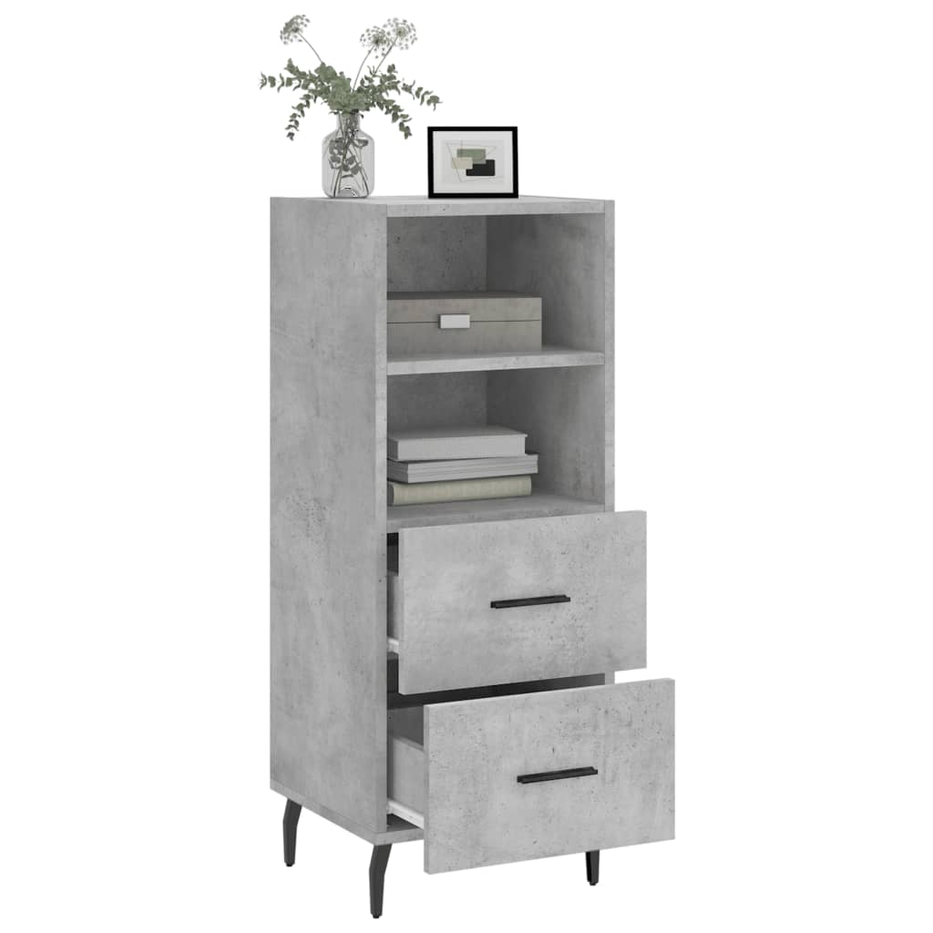 vidaXL Sideboard Concrete Grey 34.5x34x90 cm Engineered Wood