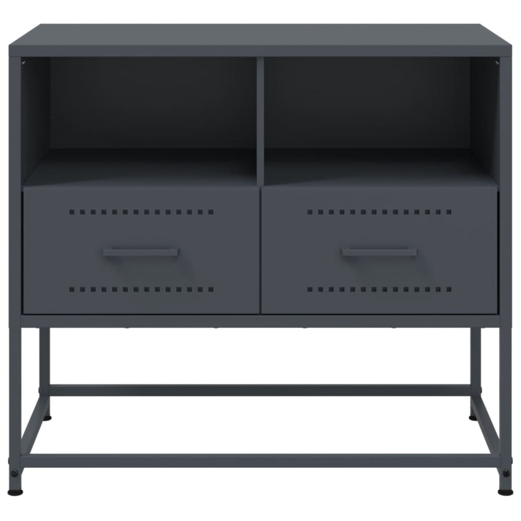 vidaXL TV Cabinet Anthracite 68x39x60.5 cm Steel