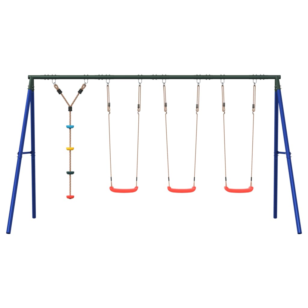 vidaXL Outdoor Swing Set with Swings and Disc Swing