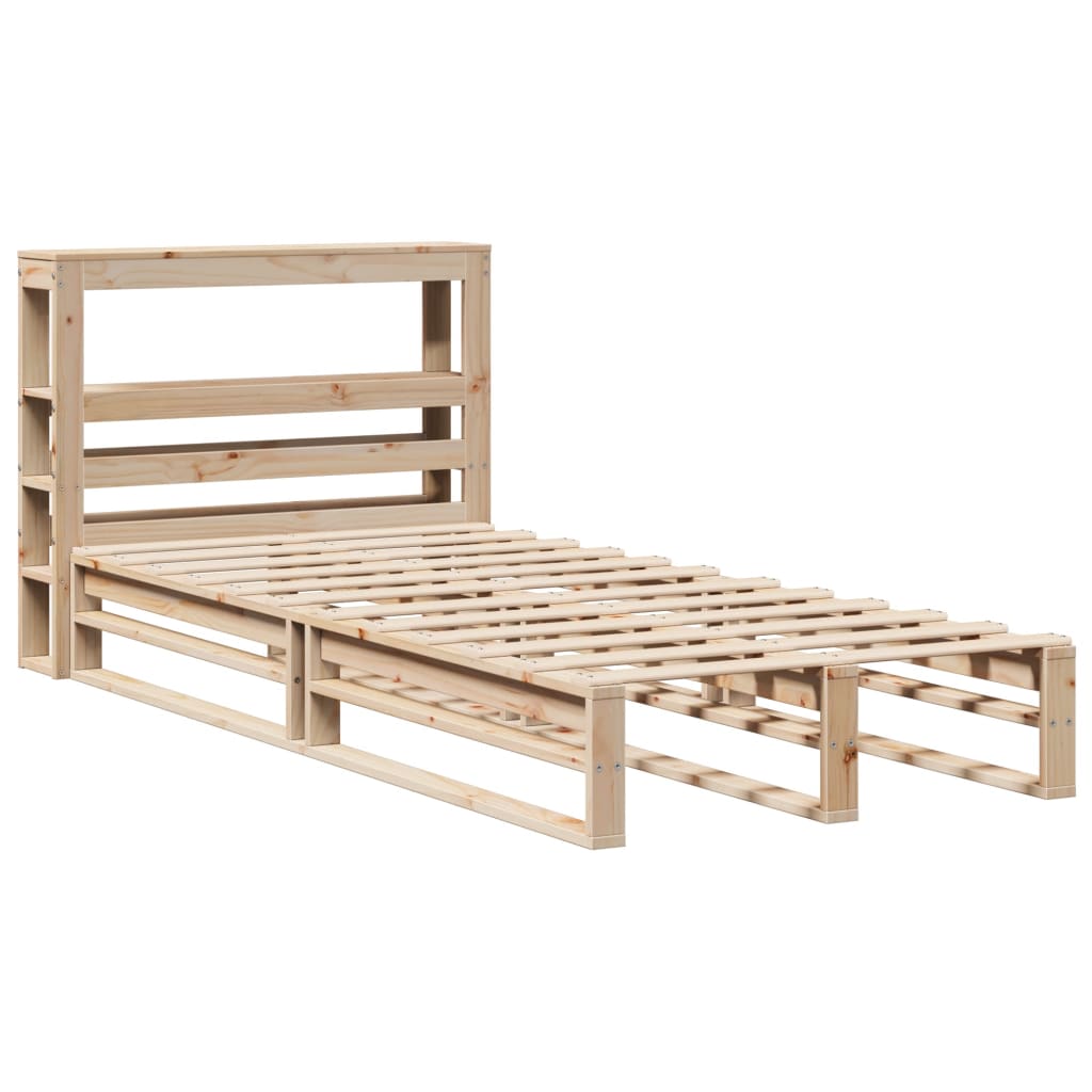 vidaXL Bed Frame without Mattress 100x200 cm Solid Wood Pine