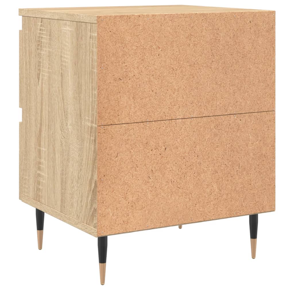 vidaXL Bedside Cabinet Sonoma Oak 40x35x50 cm Engineered Wood