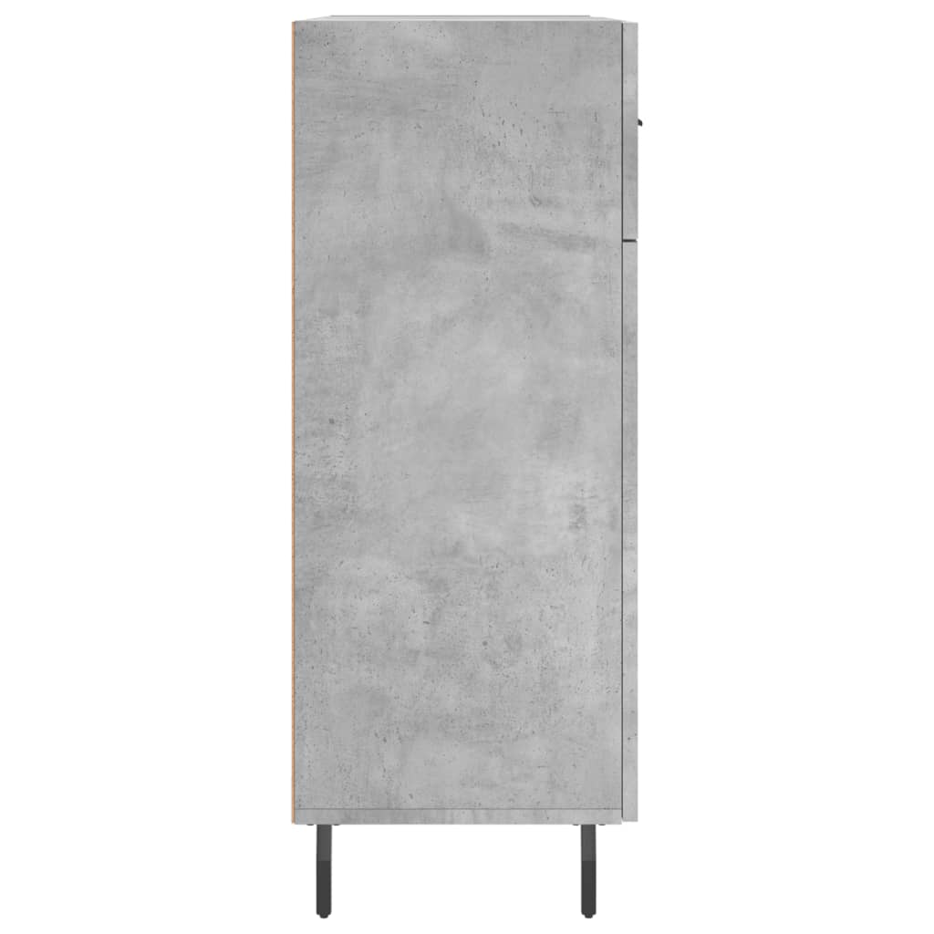 vidaXL Sideboard Concrete Grey 69.5x34x90 cm Engineered Wood