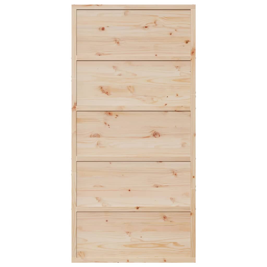 vidaXL Barn Door 100x208 cm Solid Wood Pine