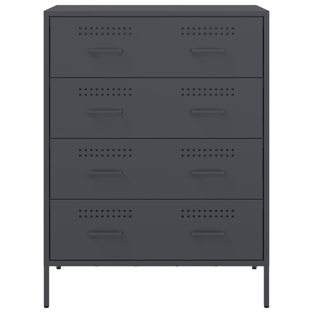 vidaXL Sideboard Anthracite 68x39x89 cm Steel