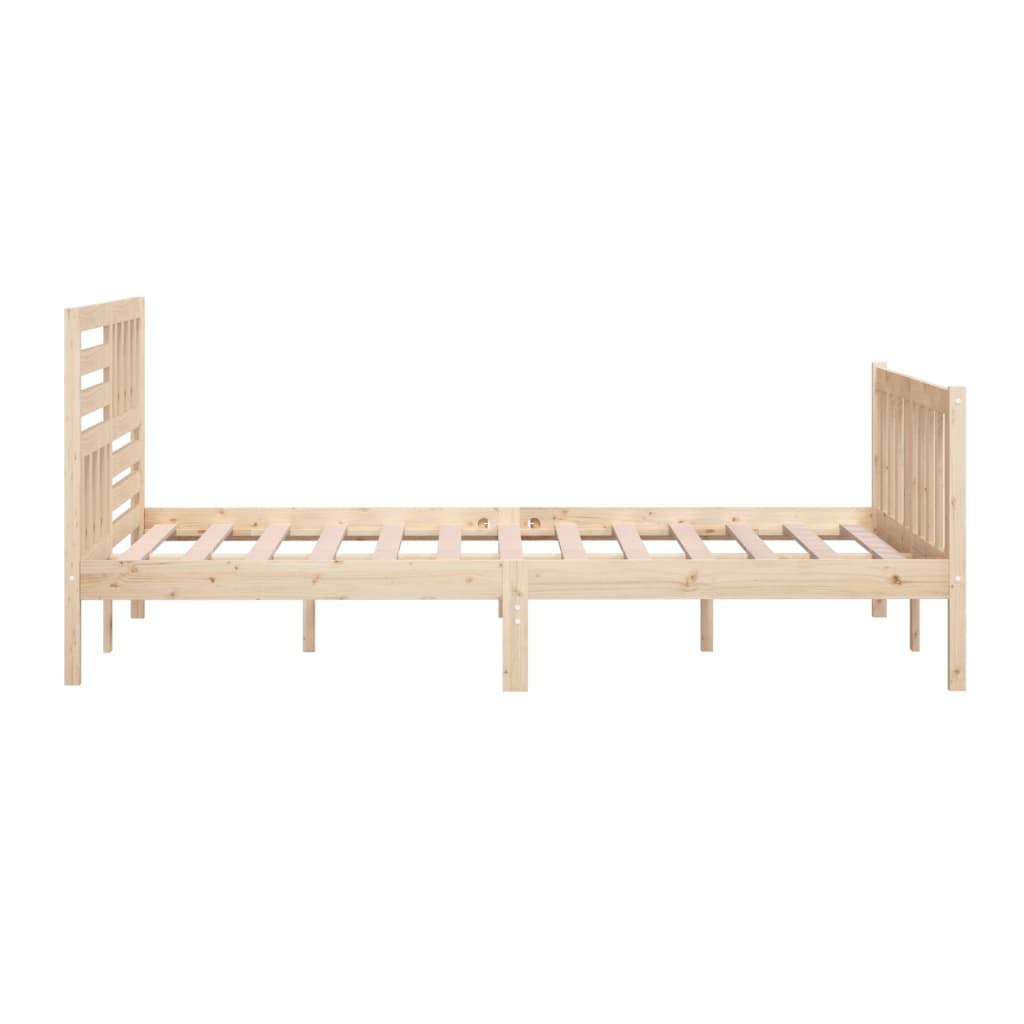 vidaXL Bed Frame without Mattress Super King Solid Wood